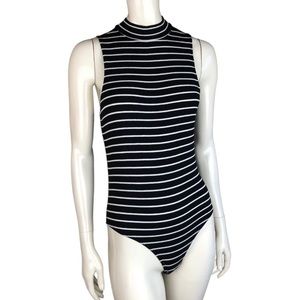 AE Mock Neck Striped Onesie